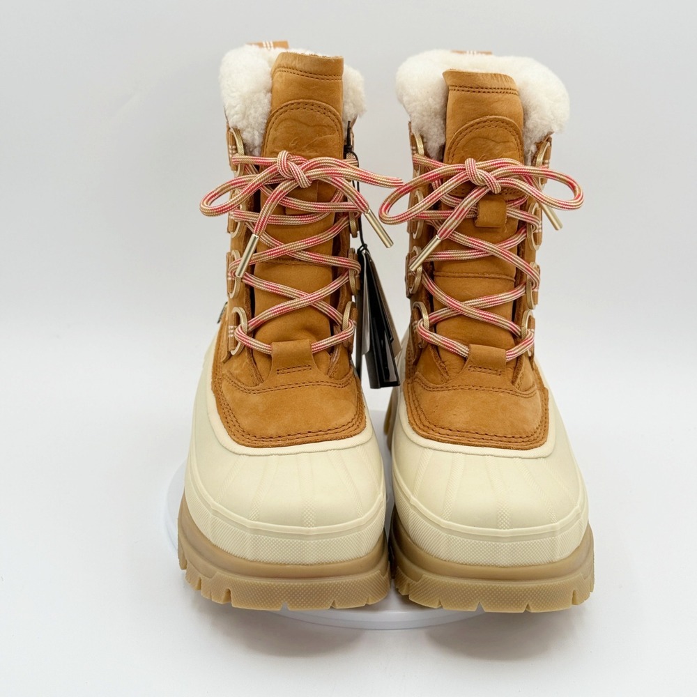 Sorel Caribou Horizon GTX Winter Boots 6.5 Womens Canyon Gold Honey White NEW - Picture 7 of 12